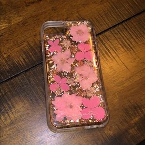 Pressed pink flower iPhone 6/7/8 case